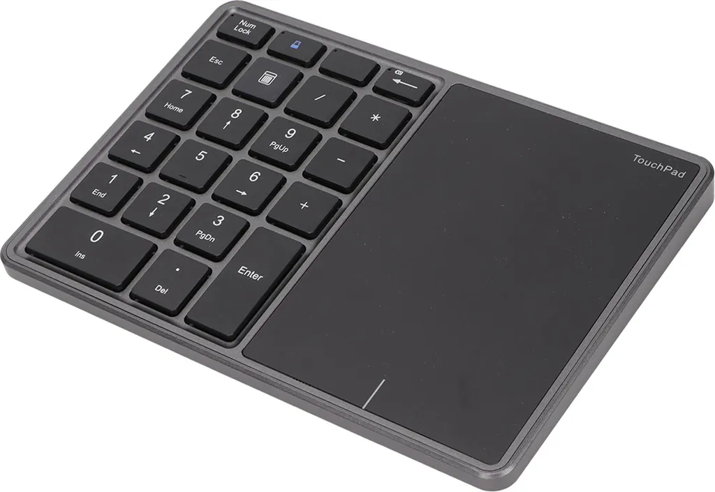 Extension Clavier Numérique pour Laptop avec Touchpad de Saisie Grise