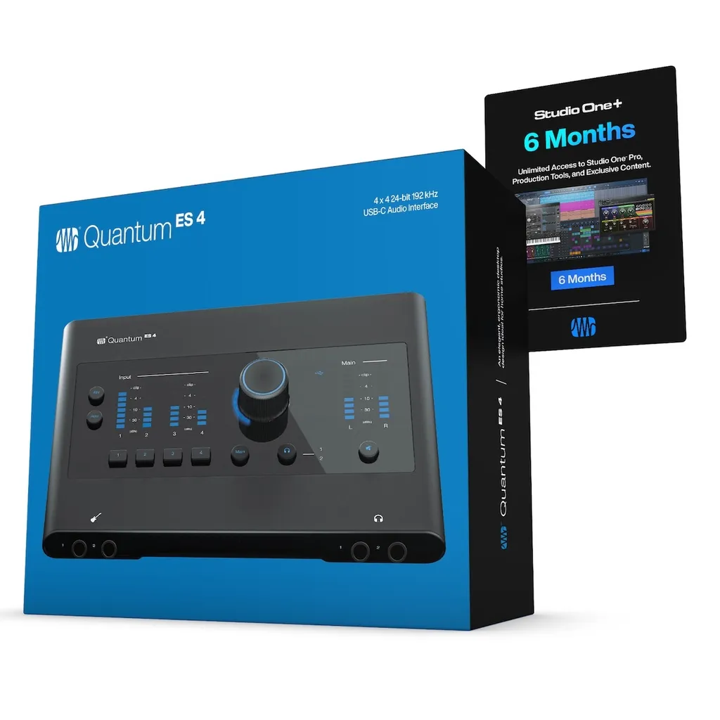 PreSonus Quantum ES 4 Interface Audio USB-C 4x4 Haute Résolution - 9