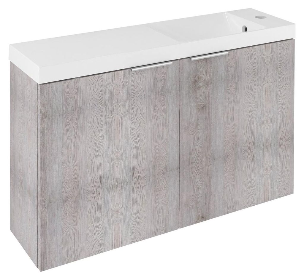 Sapho LATUS X Unterschrank mit Waschbecken 80x54,5x22cm, eiche Mocca