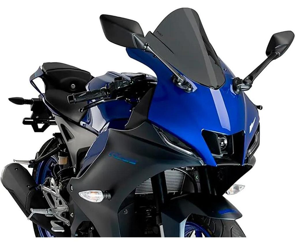 PUIG Z-Racing Dunkelrauch Windschild für Yamaha YZF-R125 Produktbild 