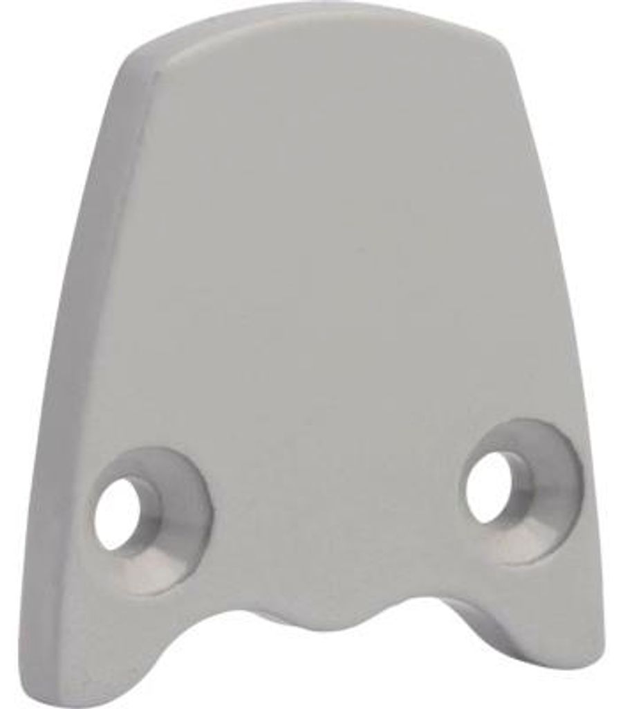 Klemmprofilkappe ALBERTS Palitio L:38mm RAL 9006 weißaluminium