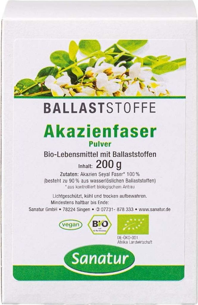 Sanatur Akazienfaser 200 g Pulver Produktbild 