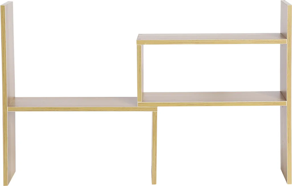 Étagère Bureau Bois avec Rangement Multi-niveaux et Design Compact - 5