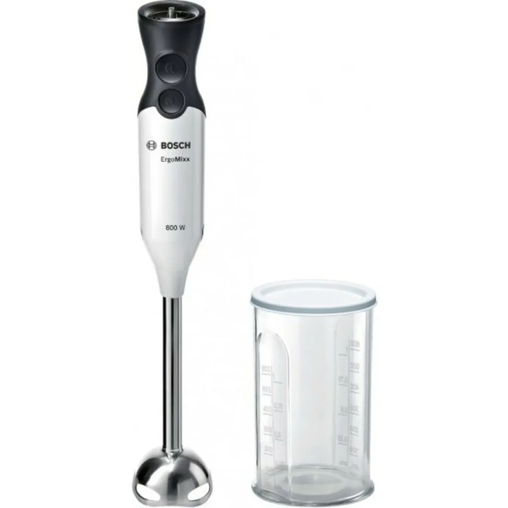 Mixeur Bosch 800W MS61A4110 avec lames QuattroBlade et bol gradué 0,6 L