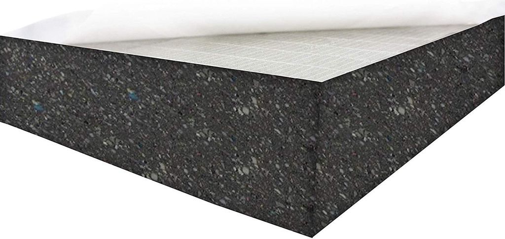 Dibapur Verbundschaumstoff SELBSTKLEBEND - 50x50x1cm - RG140 - Akustik Schaumstoff Brandverhalten flammhemmend nach MVSS302