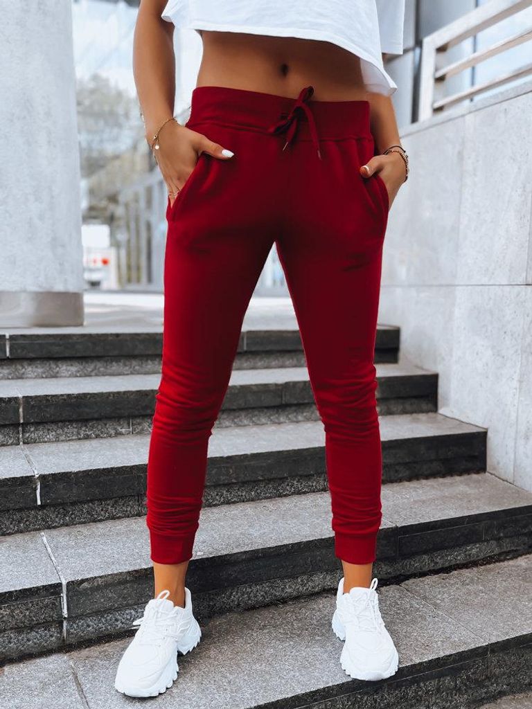Dstreet Jogginghosen für Frauen Fits burgund L