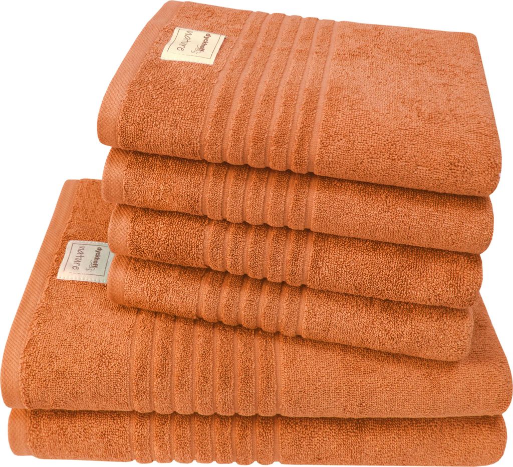 Dyckhoff Handtuchset Nature terra , 6-tlg.