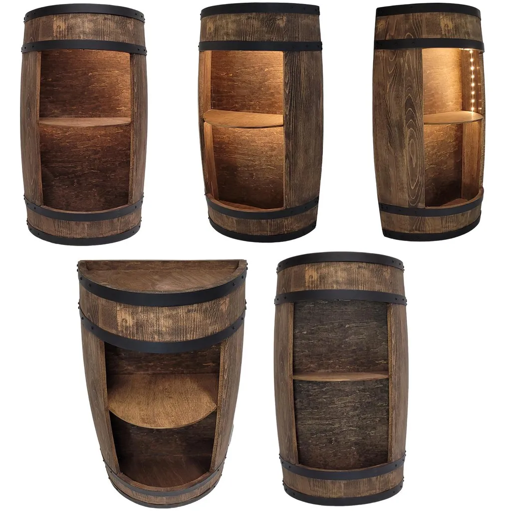 Gagner de l'espace avec ce bar mural LED bois wengé 80 cm compact - 16