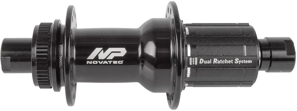 Moyeu de roue arrière vélo Novatec D572RSB disque Center Lock Noir