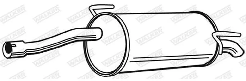 Silencieux arrière WALKER 23375 OE 55702051 pour Corsa D et Corsa E