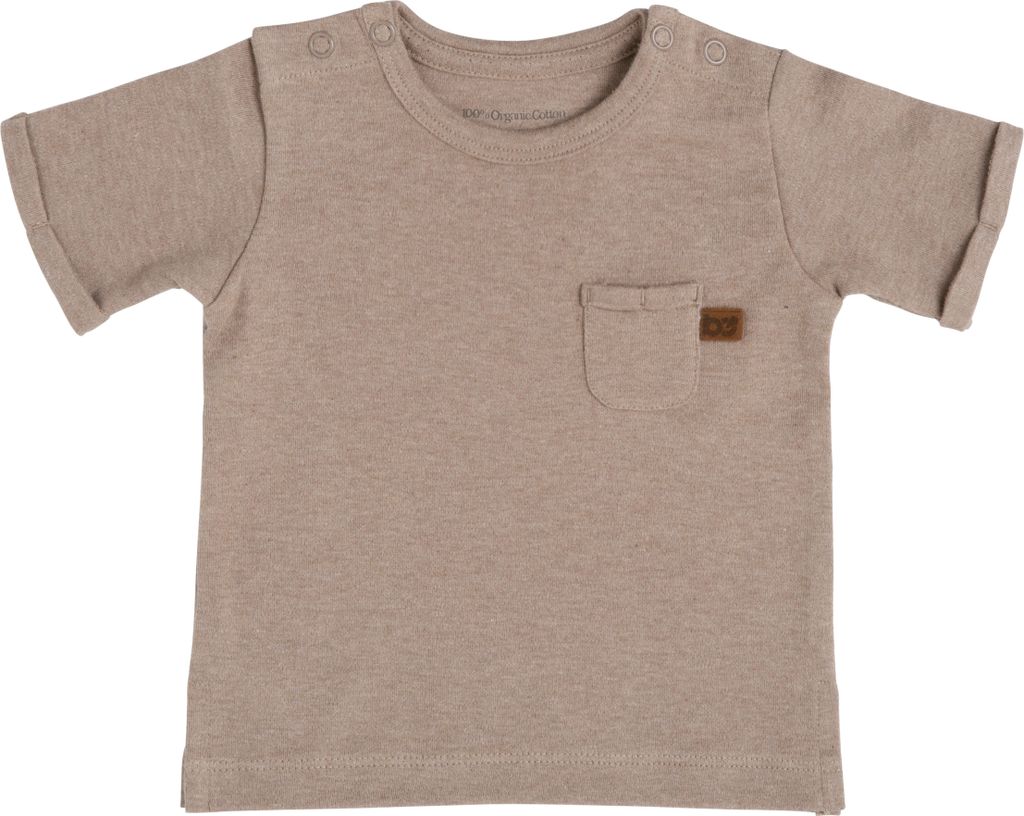 Baby's Only T-shirt Melange - Clay - 62 - 100% Baumwolle