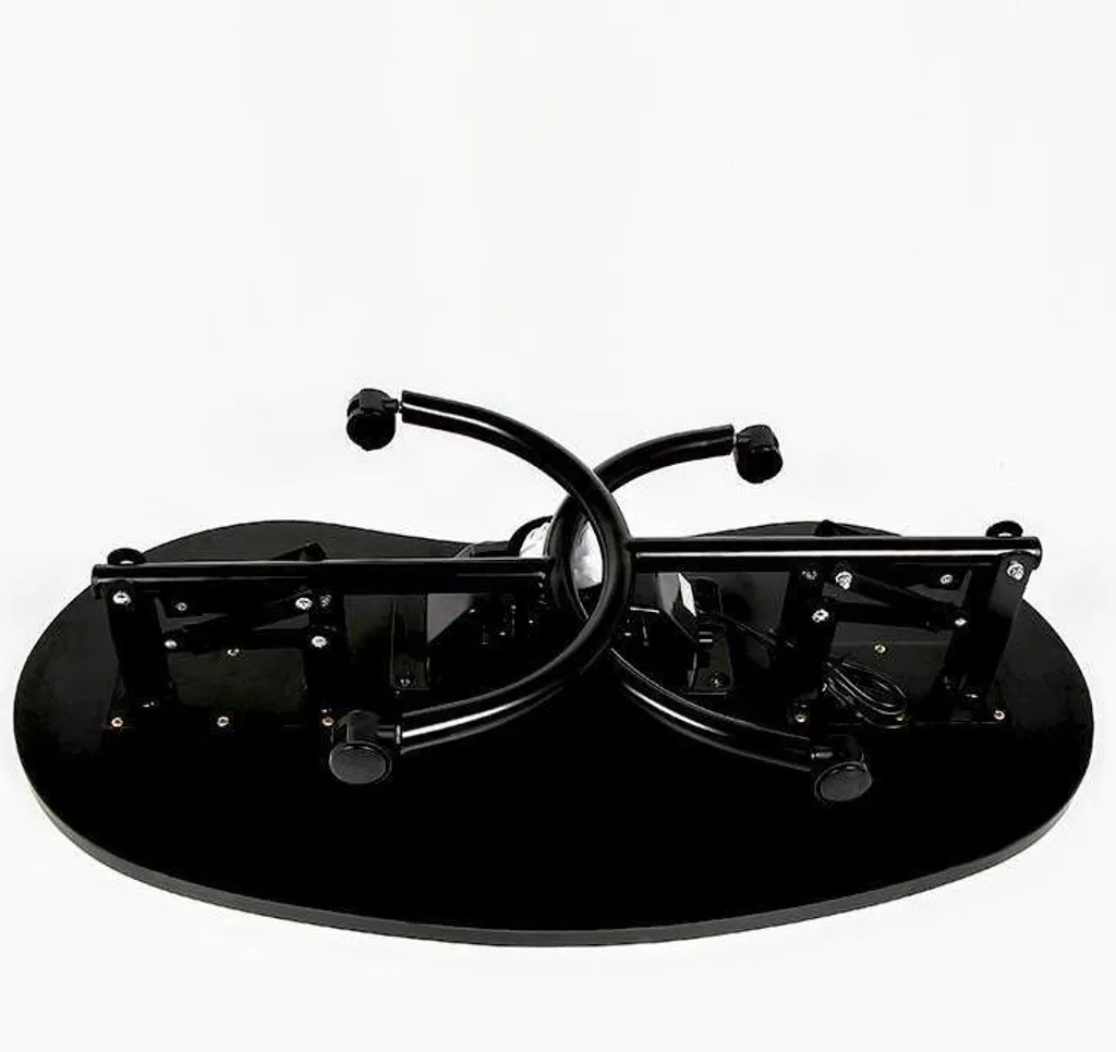 Table de Manucure Pliable Easynails avec Valve d'Écoulement Intégrée Noire
