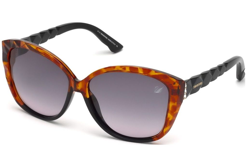 Swarovski SK0058 Acetat-Cat-Eye-Sonnenbrille für Damen