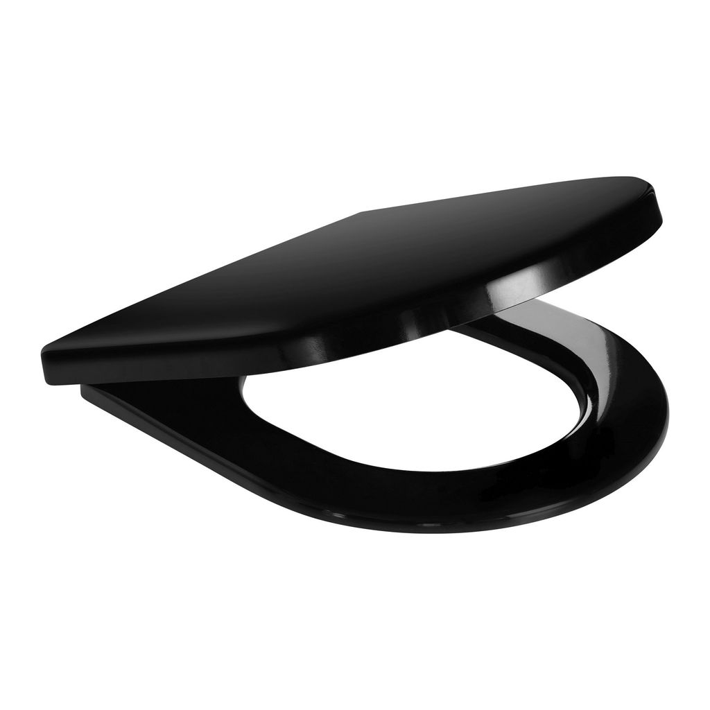 SCHÖNER WOHNEN-Kollektion WC-Sitz ANTUS WRAP, Mattschwarz, Toilettendecken mit Absenkautomatik, Klodeckel kratzfest und keimarm, Klobrille inkl. B...