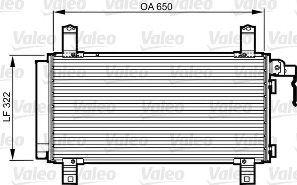 Condensateur de climatisation Valeo 818090 pour Mazda 6 OE GJ6A61480A