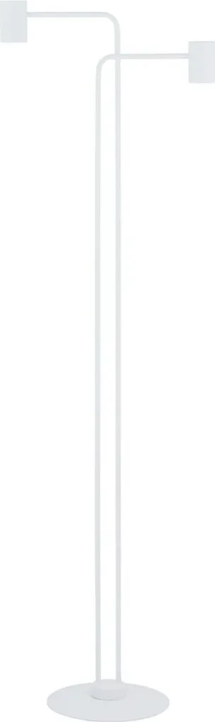 Éclairage d'appoint puissant : lampadaire blanc Luis Sigma 2 spots GU10