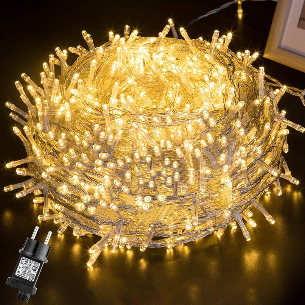 50M 400 LED Lichterkette 8 Lichtmodi Wasserdicht mit Timer Produktbild 