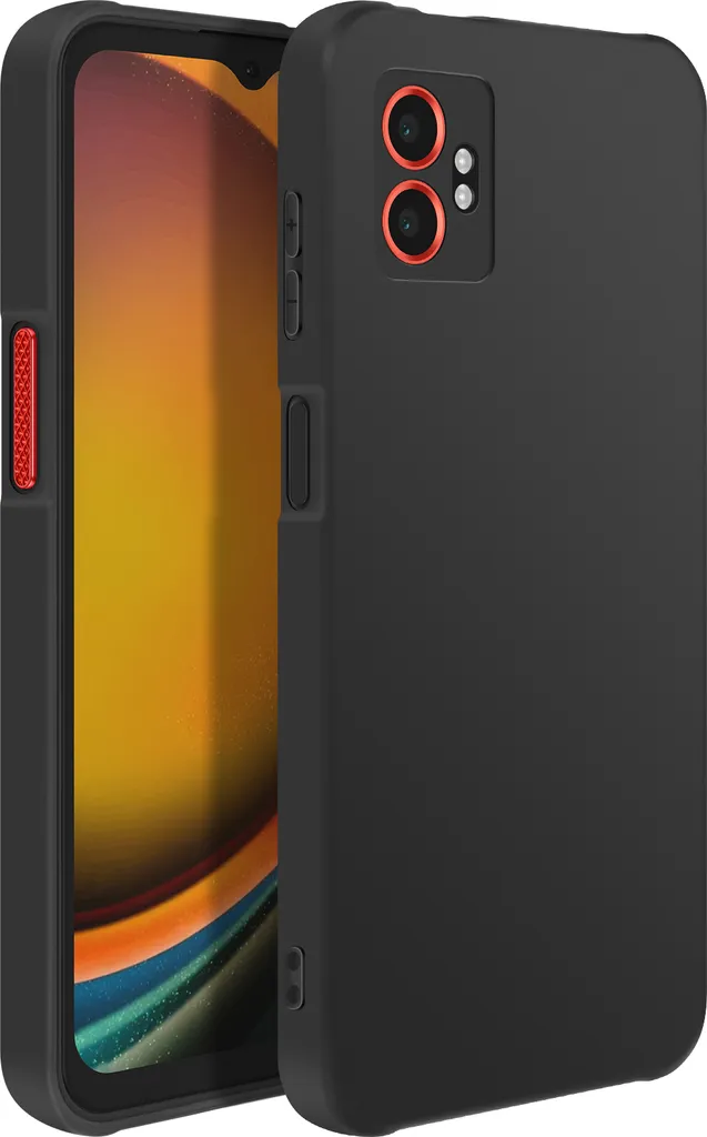 Cover Avizar Samsung Galaxy Xcover 7 Pro - Silicone Morbido Nero Opaco