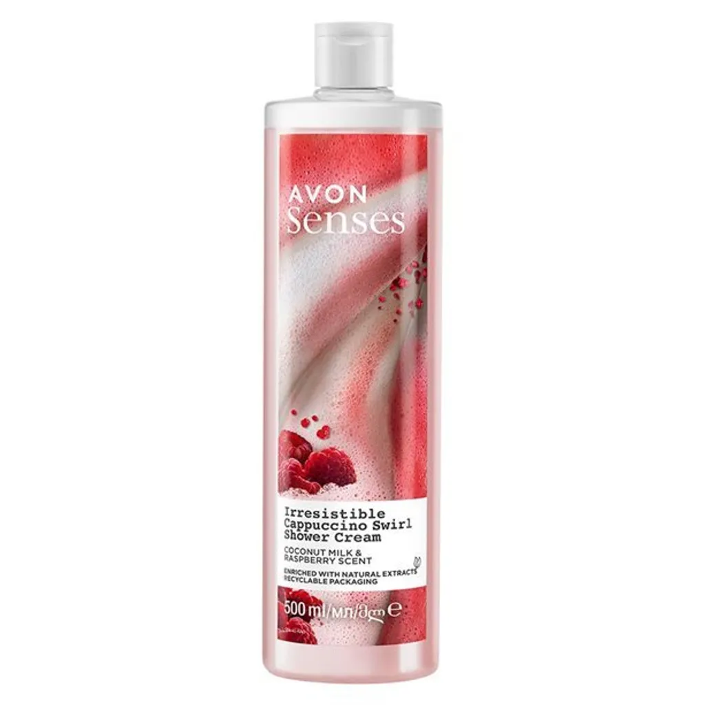 AVON sensi Latte di cocco e lampone Crema doccia 500 ml