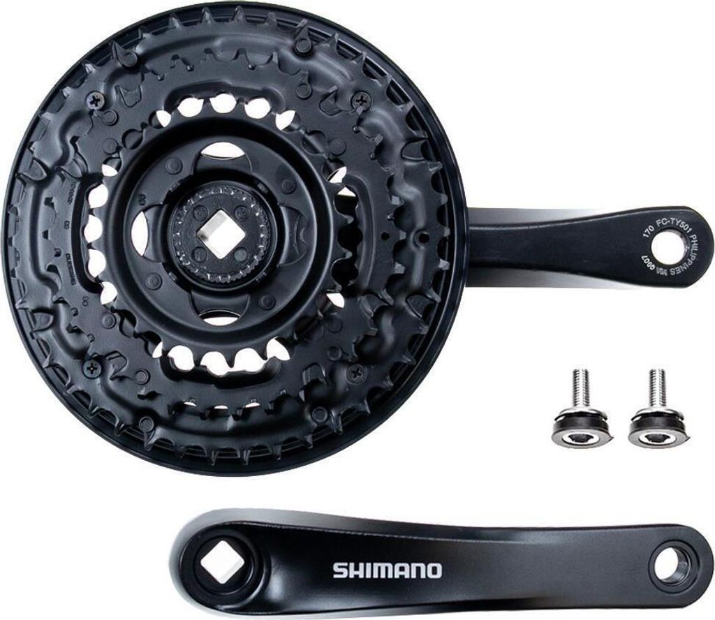 Shimano FC-TY501 170 mm 24T-34T-42T 4-Kant Riveted Produktbild 4