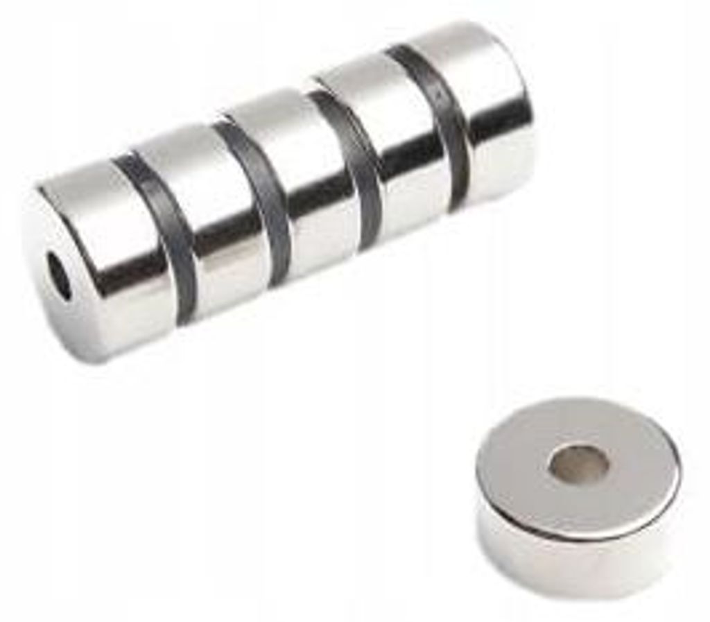 Neodym-Ringmagnet MP 22x6x10 N38, 25 Stück