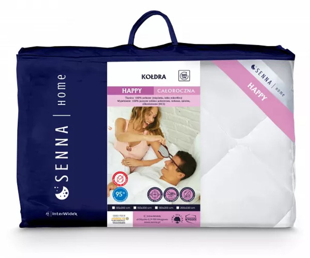 Bettdecke, Ganzjahresdecke 200x220 HAPPY Senna Home, Produktbild 