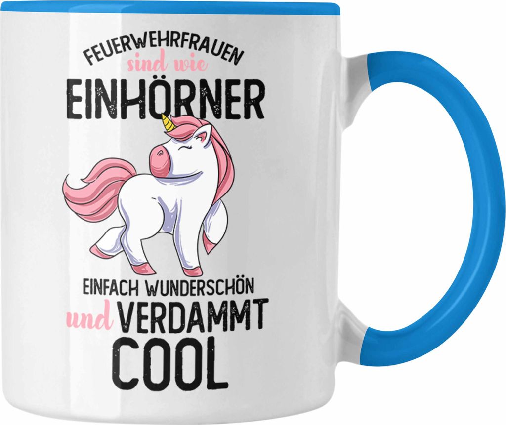 Trendation - Feuerwehrfrau Tasse Geschenk Lustiger Spruch Produktbild 
