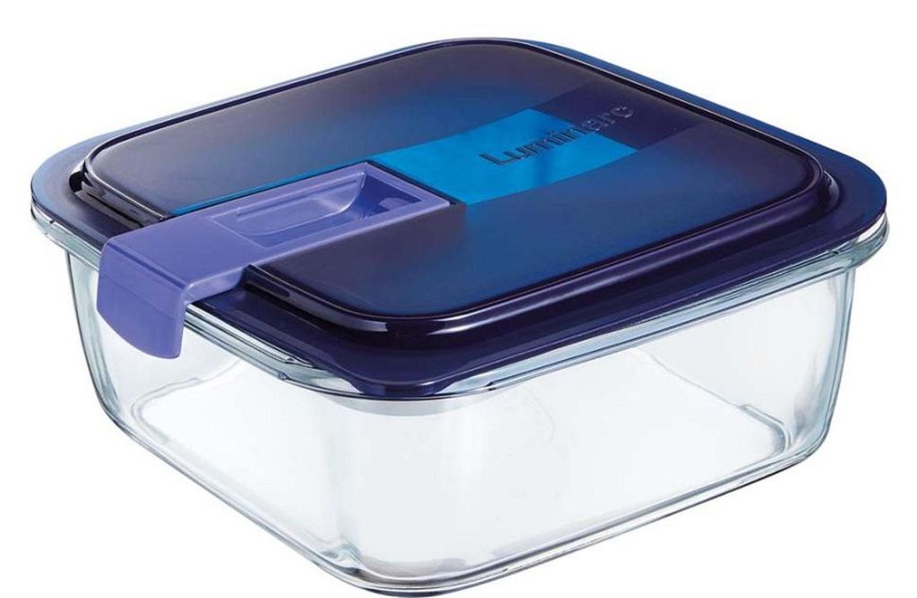 Easy Box quadratisch 122cl mit Deckel - 6 Stück Produktbild 