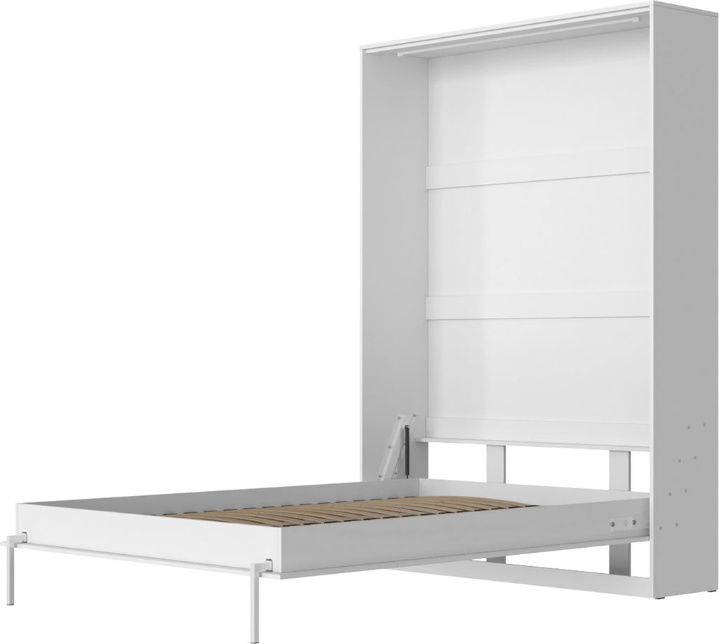 SMARTBett Schrankbett Classic 140x200 Vertikal Weiss Produktbild 