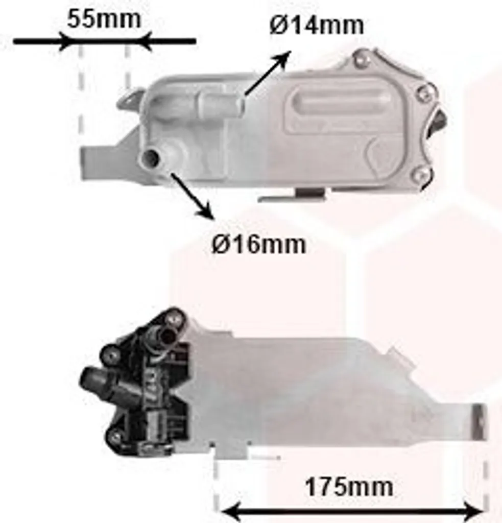 Radiateur d'huile de transmission automatique VAN WEZEL 06013740