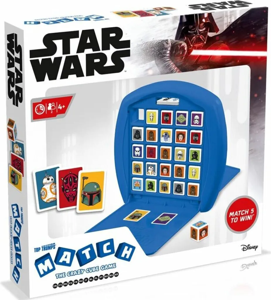 Top Trumps Match Star Wars - Jeu de Voyage Idéal pour Vacances et Trajets