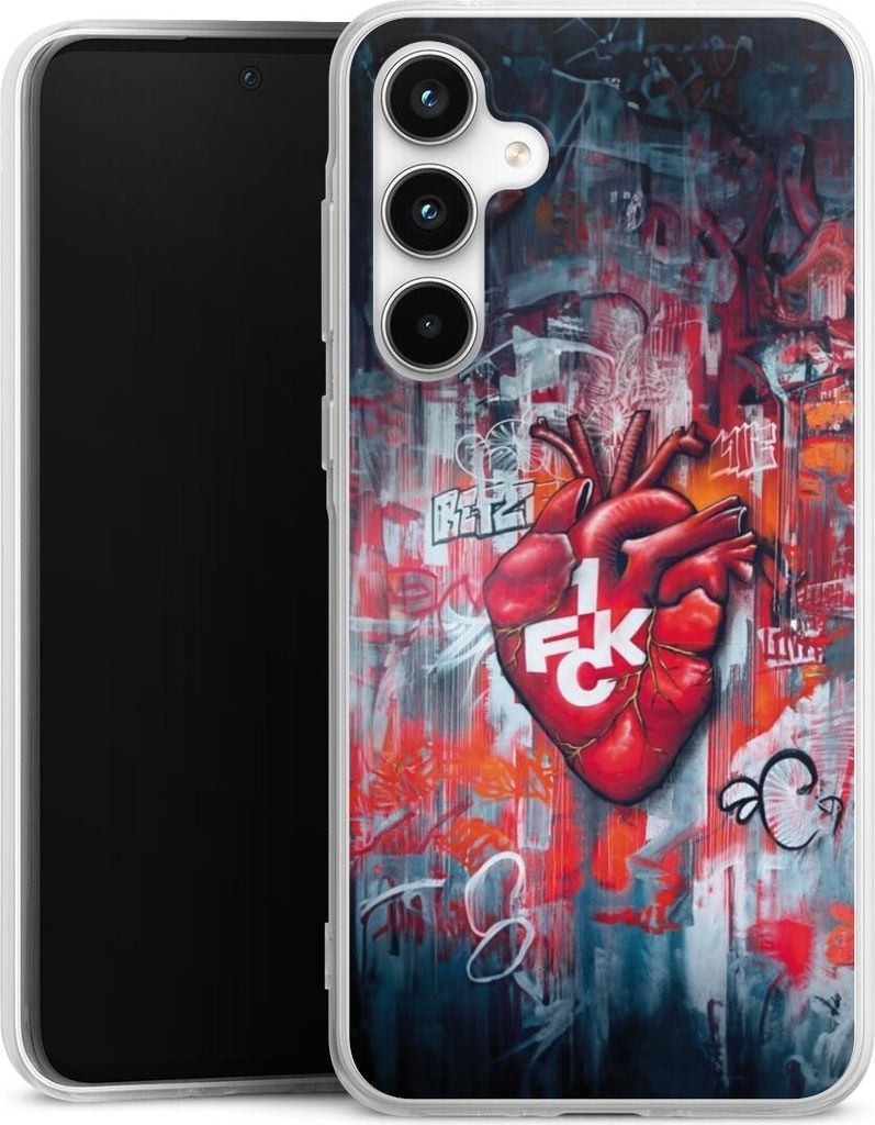 DeinDesign Handyhülle für Samsung Galaxy A35 5G Silikon Hülle Case Smartphone Schutzhülle 1. FC Kaiserslautern 1. FCK Herz