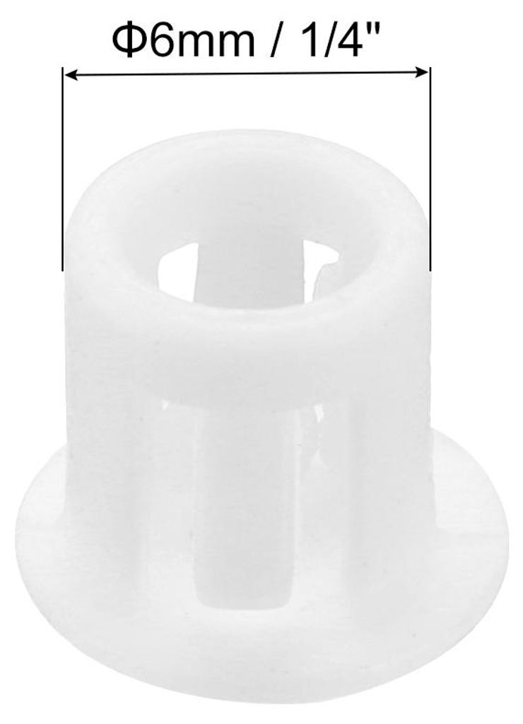 100 Stš¹ck Abdeckstopfen Kunststoff, 6 mm Blindstopfen Endkappen Verschlusskappen Wei? fš¹r Verriegelungsl?cher, M?bel, Schr?nke