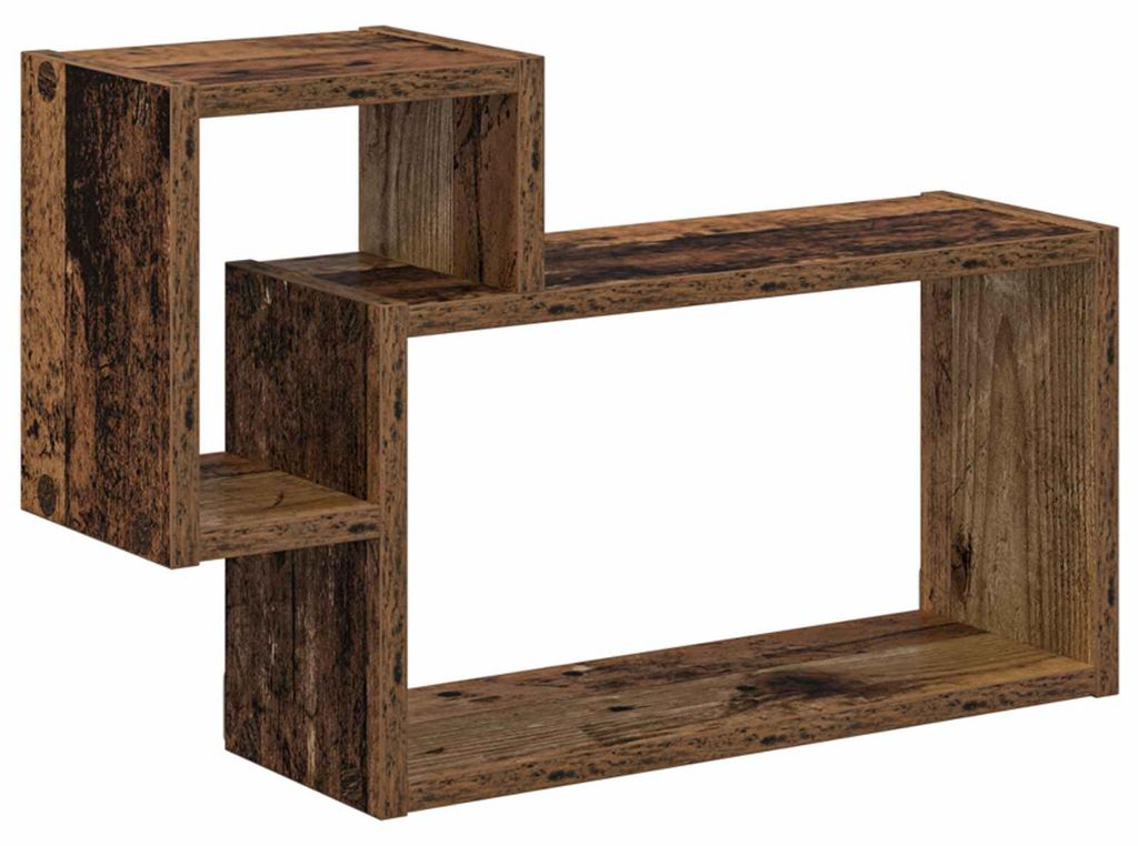 vidaXL Wandregal Wandhalterung Altholz 55 x 15 x 35 cm Holzwerkstoff