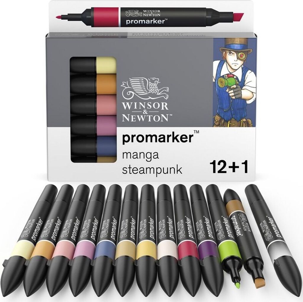 WINSOR & NEWTON Promarker Jemné a dlátovité alkoholové Obrázok produktu 