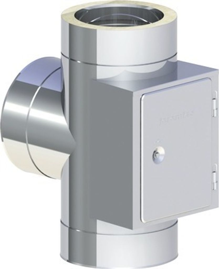 Jeremias DW-ECO T-Stück mit gegenüberliegender Reinigung Ø180 mm