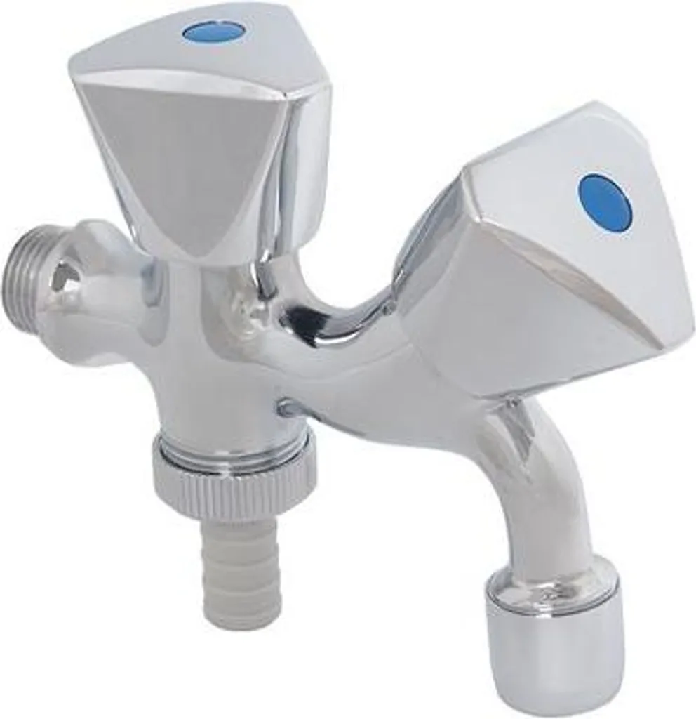 Rubinetto Combinato Lavatrice DN15 1/2" con Aeratore Perlator e Manopola 3-Kt