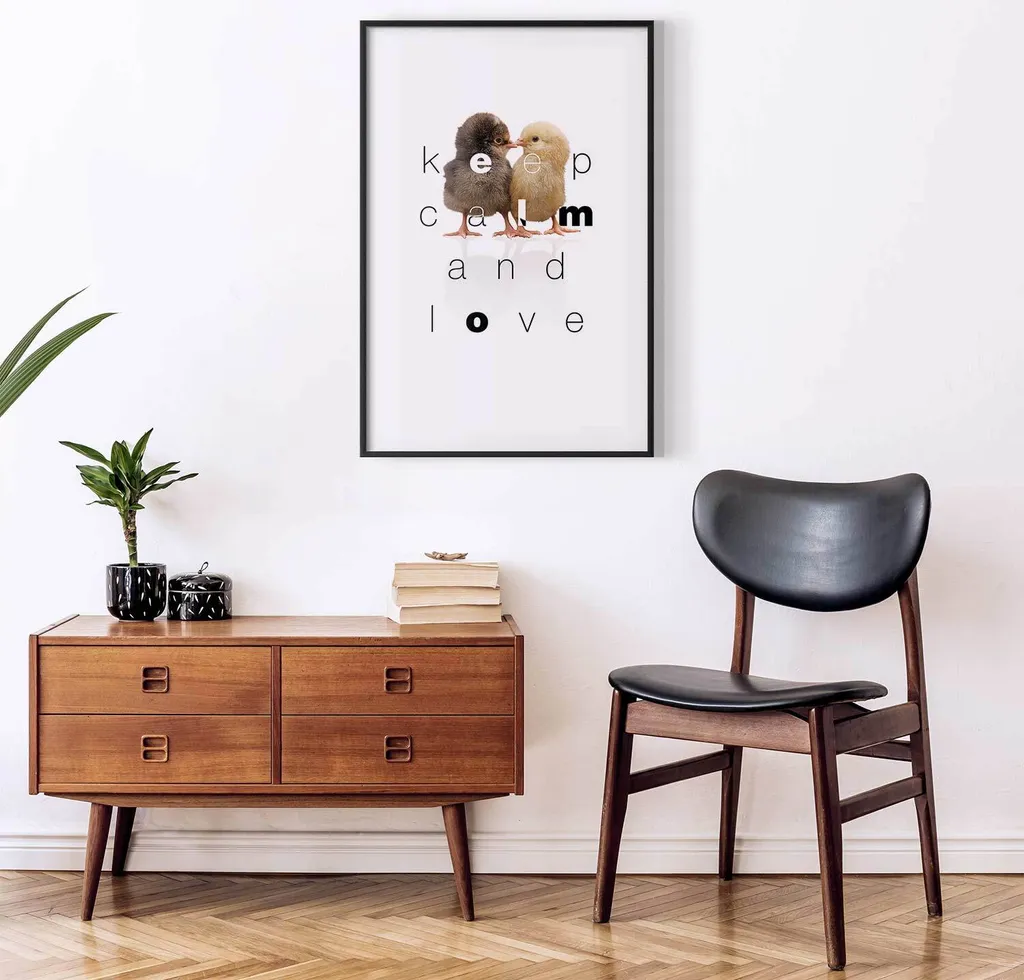 Poster Keep Calm 40x60 con Cornice Nera e Margine | Arredo Casa e Ufficio - 2