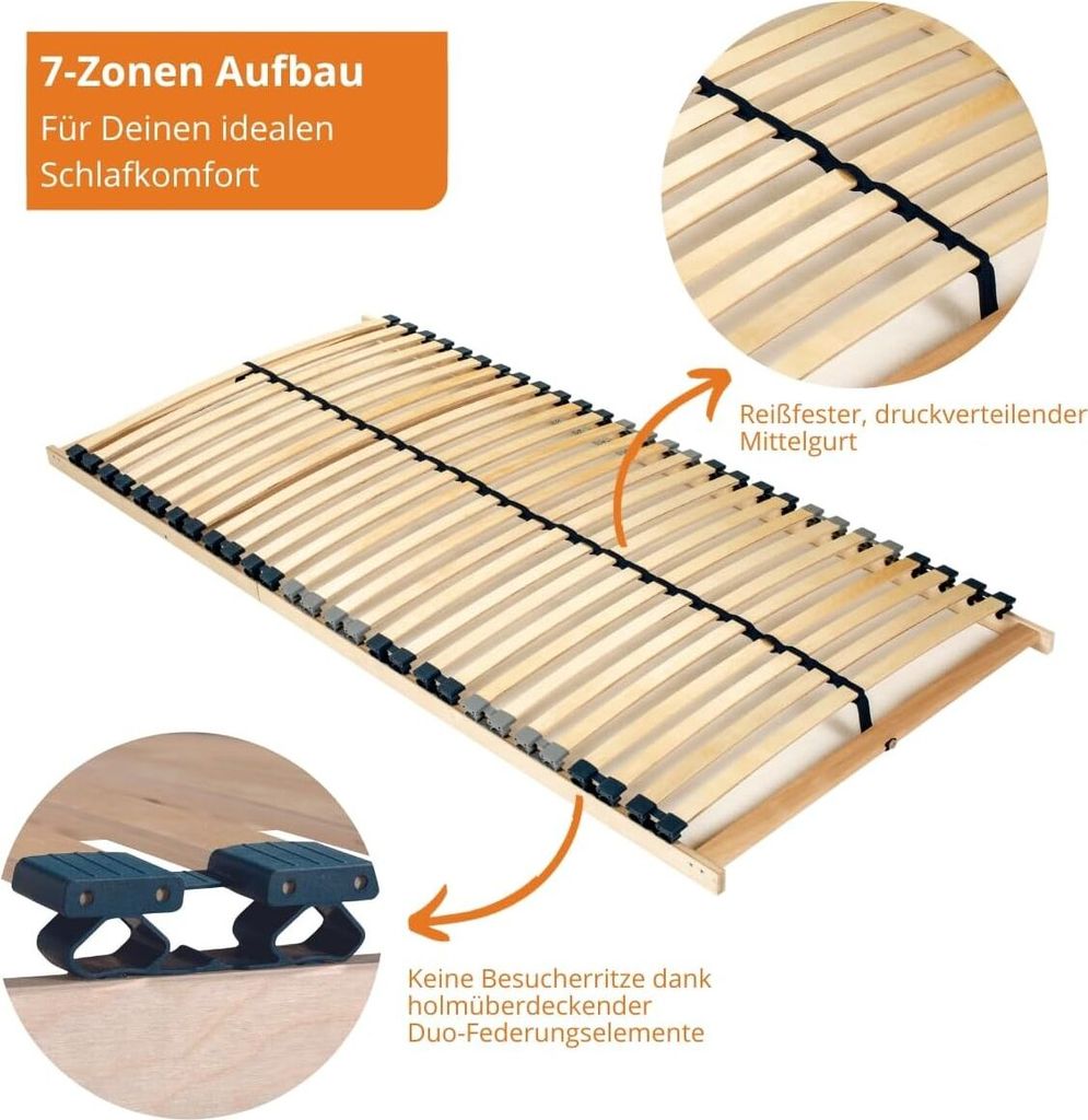 sleepling – Lattenrost Max, 90 x 200 cm, 28 Leisten inkl. Produktbild 3