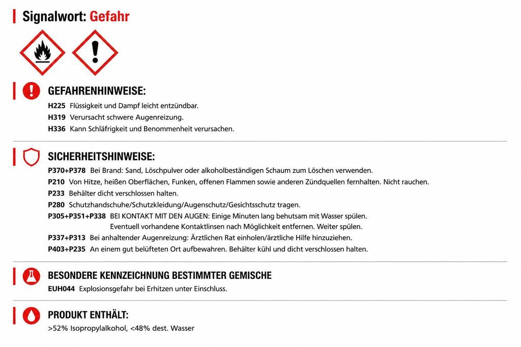 Isopropanol 70 % IPA 10 L Kanister Reiniger Entfetter Produktbild 