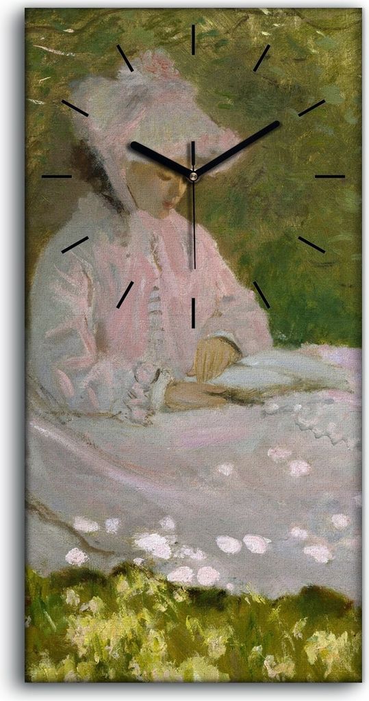 Wanduhr Bürouhr Leinwand Bild Geräuschlos Kunstdruck 30x60 Produktbild 