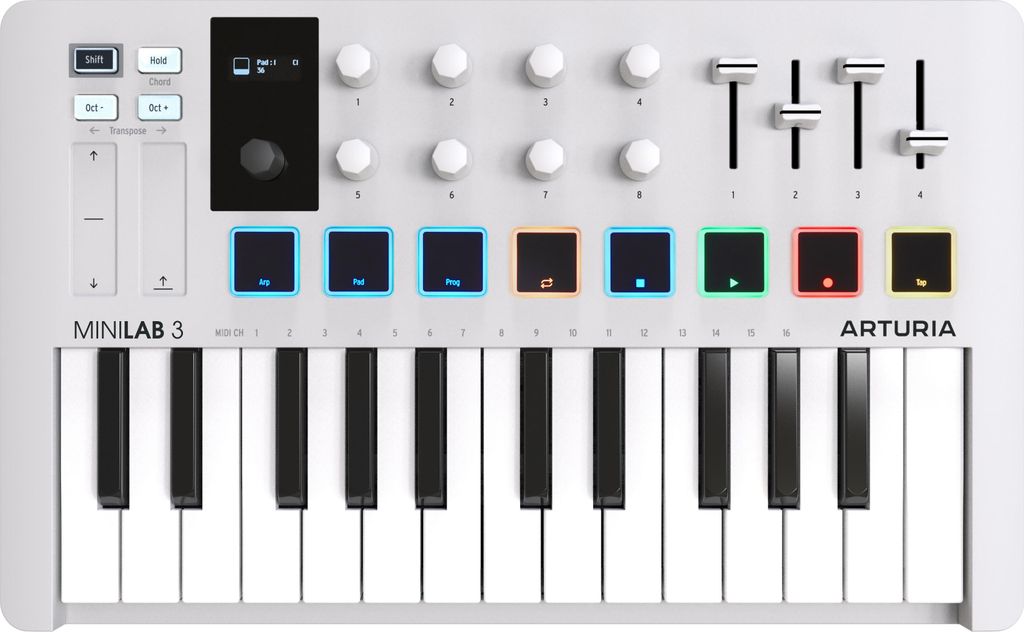 Arturia MiniLab 3 - Klawiatura sterująca MIDI Immagine del prodotto 