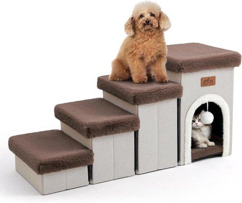 Hundetreppe mit Stauraum, faltbar, 33x89x44,5cm, stabil
