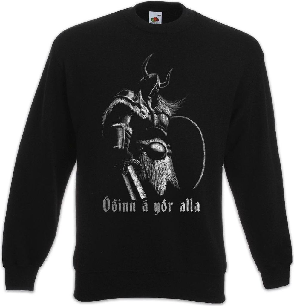 Urban Backwoods Viking Battlecry, Sweatshirt, Farbe: Schwarz, Größe: 2XL
