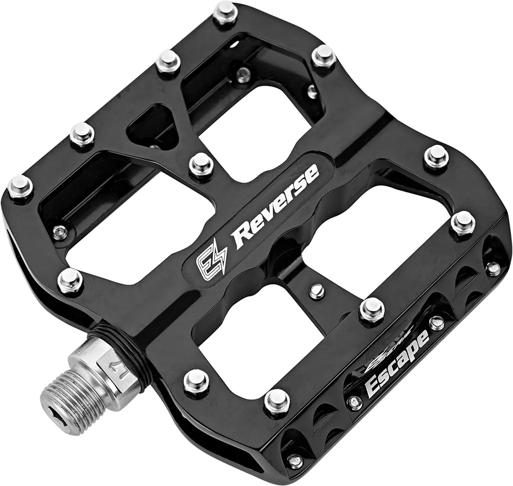 Pédale E-Escape Reverse noire idéale pour enduro électrique et sorties engagées