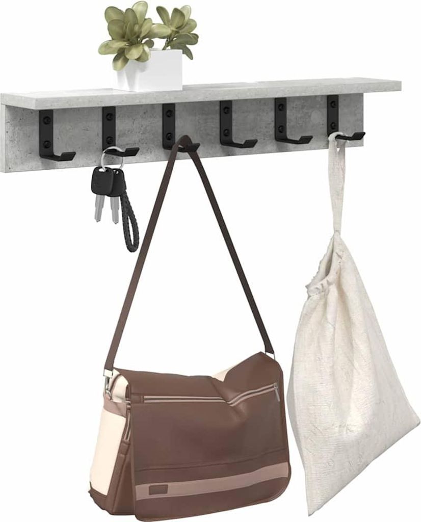 Wandmontierter nachttisch Beton Grau 60 x 10.5 x 10.5 cm