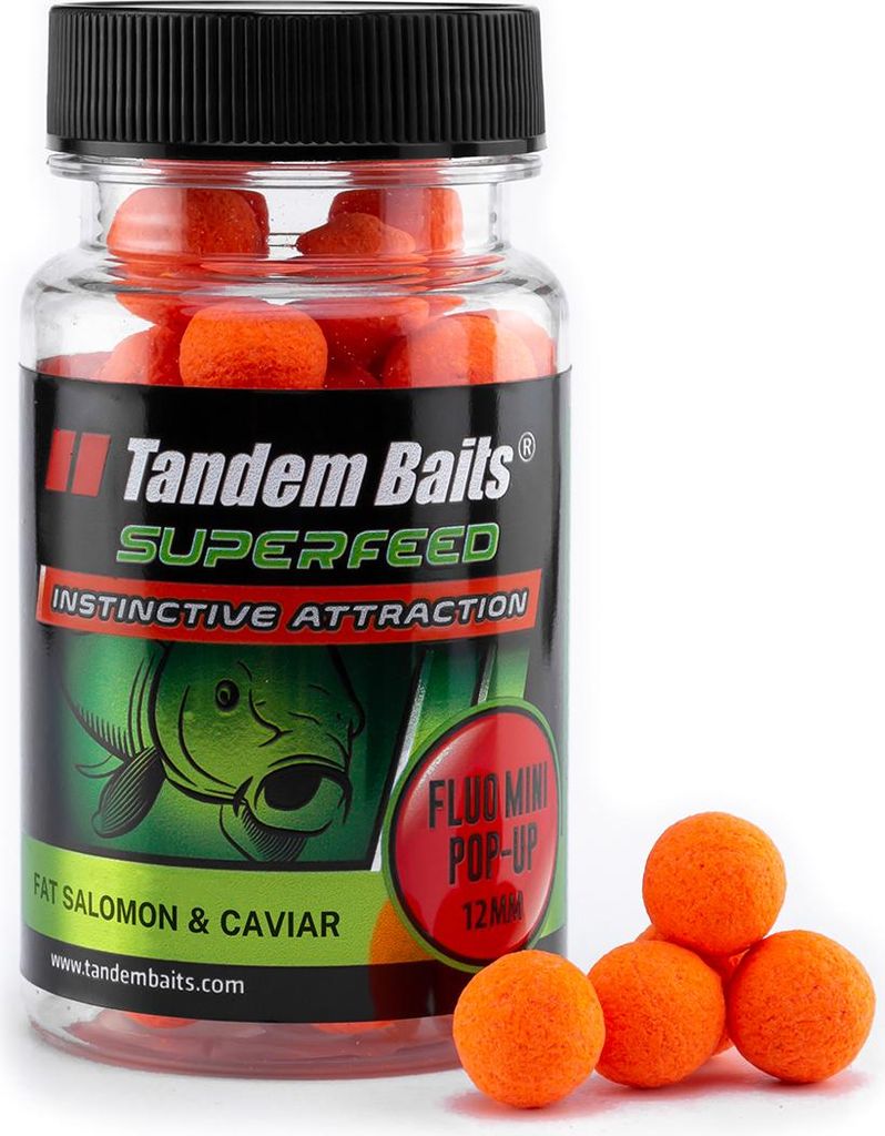 SuperFeed Fluo Mini Pop-Up 12mm/30g Salmone grasso e Immagine del prodotto 