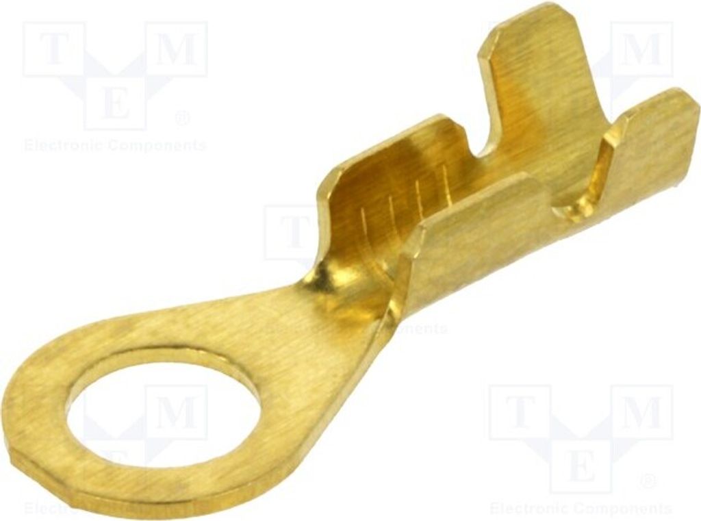 10x Kabelschuh: Ring M4 Klemmverbindung 0,5÷1mm2 für Leitungen BM 91104 isoliert(n