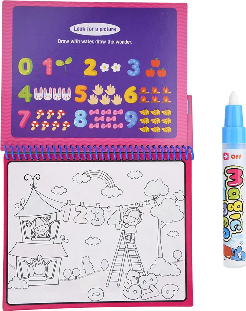 Water Coloring Book Riutilizzabile: Tecnologia Idro-Cromatica da Viaggio - 3