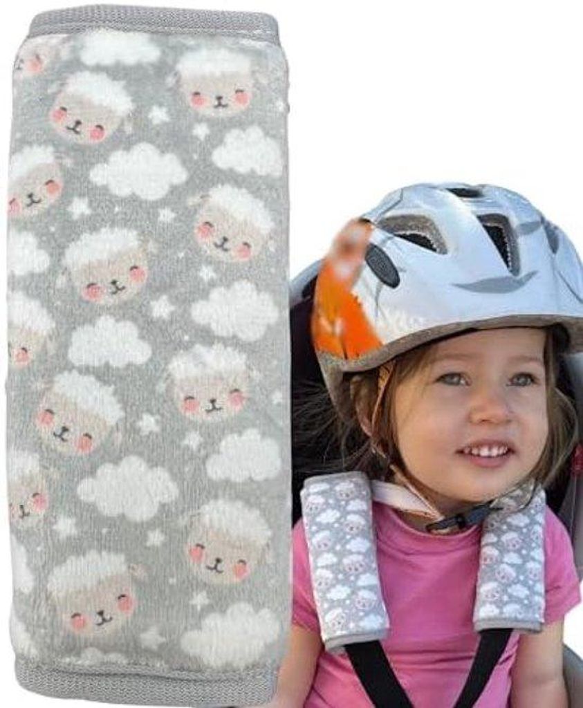 Zachte Autostoelschoner mit Schouderpads, gevoerte Riemen für Baby